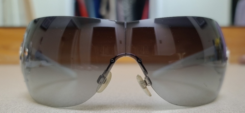 CHANEL Vintage Rimless Shield Sunglasses - 4145